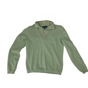 Ralph Lauren, Medium, Green, Performance Polo-Collar Golf Sweater